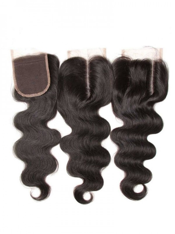 Tessuto Vergine Dei Capelli Dell'Onda Del Corpo 3 Pacchi Con Chiusura In Pizzo Migliori Capelli Umani Vergini