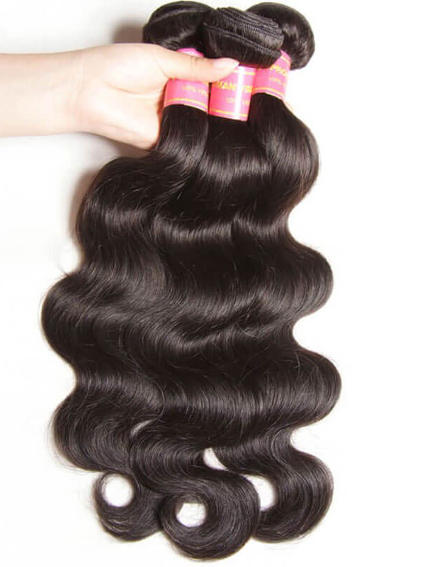 Tessuto Vergine Dei Capelli Dell'Onda Del Corpo 3 Pacchi Con Chiusura In Pizzo Migliori Capelli Umani Vergini