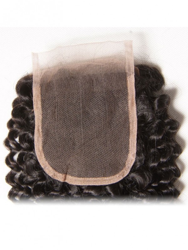 Fasci Di Capelli Ricci Con Trama Di Capelli Da 4 Pezzi Con Chiusura In Pizzo Capelli Umani Non Trattati