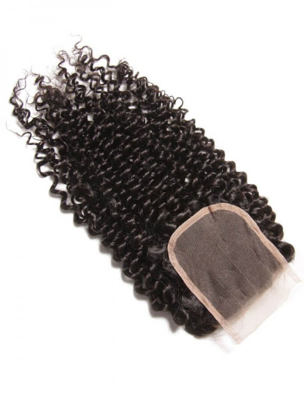 Fasci Di Capelli Ricci Con Trama Di Capelli Da 4 Pezzi Con Chiusura In Pizzo Capelli Umani Non Trattati