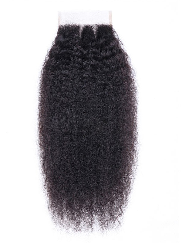 Fasci Di Tessuto Non Trattato Per Capelli Lisci Vergini Vergini Con 1 Estensioni Dei Capelli Umani Con Chiusura In Pizzo