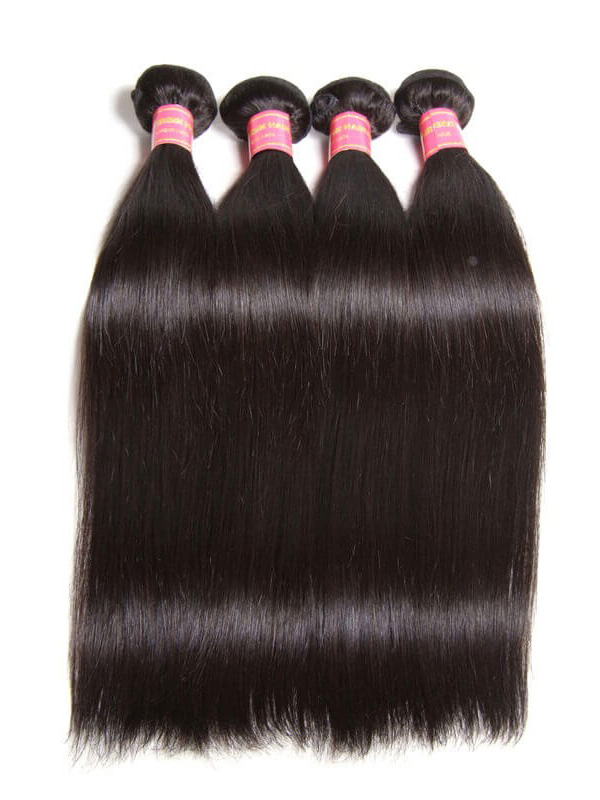 4 Fasci Di Capelli Vergini Lisci Con Chiusura Frontale In Pizzo 13X4 Estensioni Dei Capelli Umani A Prezzi Accessibili