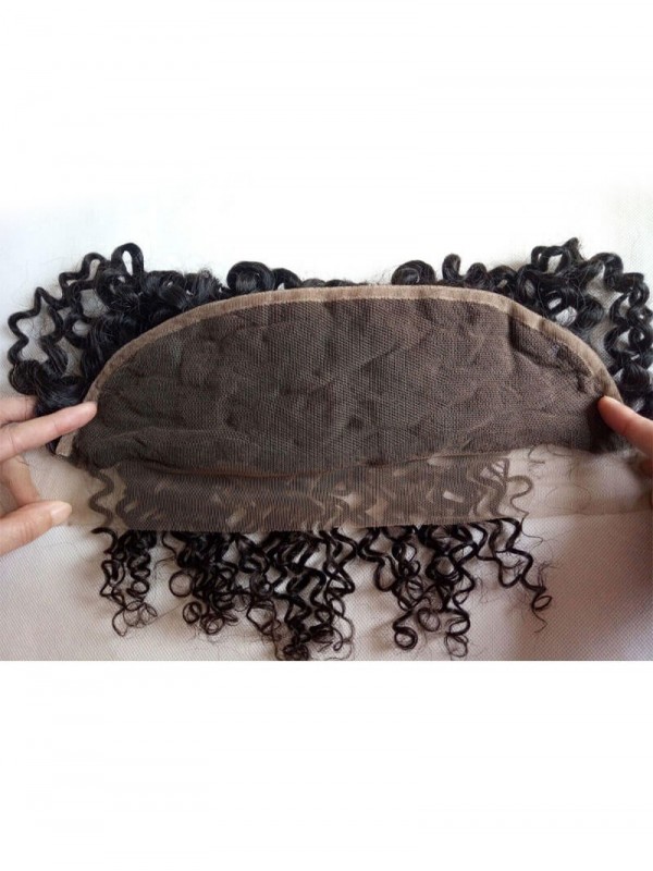 4 Pezzi Di Capelli Vergini Ricci Con Chiusura Frontale In Pizzo 13X4 Nadula Morbido Tessuto Di Capelli Umani
