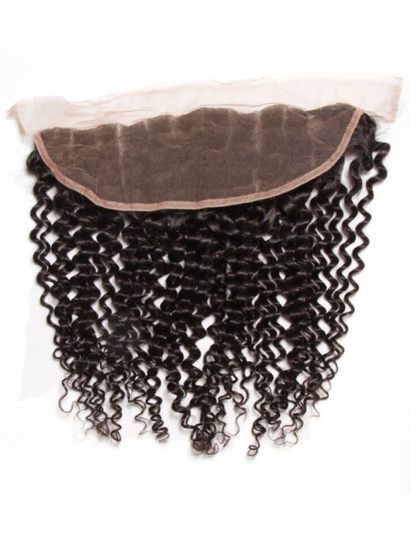 4 Pezzi Di Capelli Vergini Ricci Con Chiusura Frontale In Pizzo 13X4 Nadula Morbido Tessuto Di Capelli Umani
