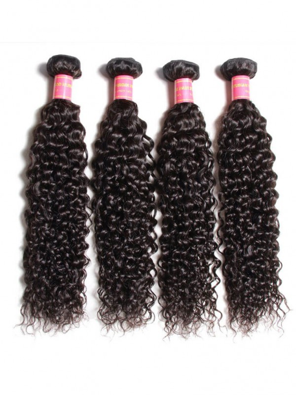 4 Pezzi Di Capelli Vergini Ricci Con Chiusura Frontale In Pizzo 13X4 Nadula Morbido Tessuto Di Capelli Umani