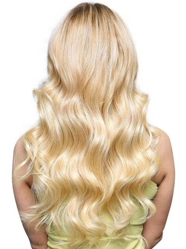 Colore Del Tessuto Del Corpo Dei Capelli Umani 613 Capelli Biondi 100% Capelli Umani Di Remy Che Tessono 4 Bundles Con Frontale