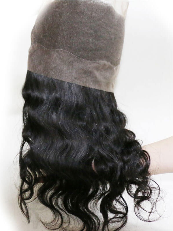 Capelli Vergini Dell'Onda Del Corpo 3 Fasci Con Chiusura Frontale In Pizzo 360 Tessuto Ondulato Dei Capelli Umani Di Nadula