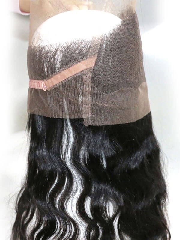 Capelli Vergini Dell'Onda Del Corpo 3 Fasci Con Chiusura Frontale In Pizzo 360 Tessuto Ondulato Dei Capelli Umani Di Nadula