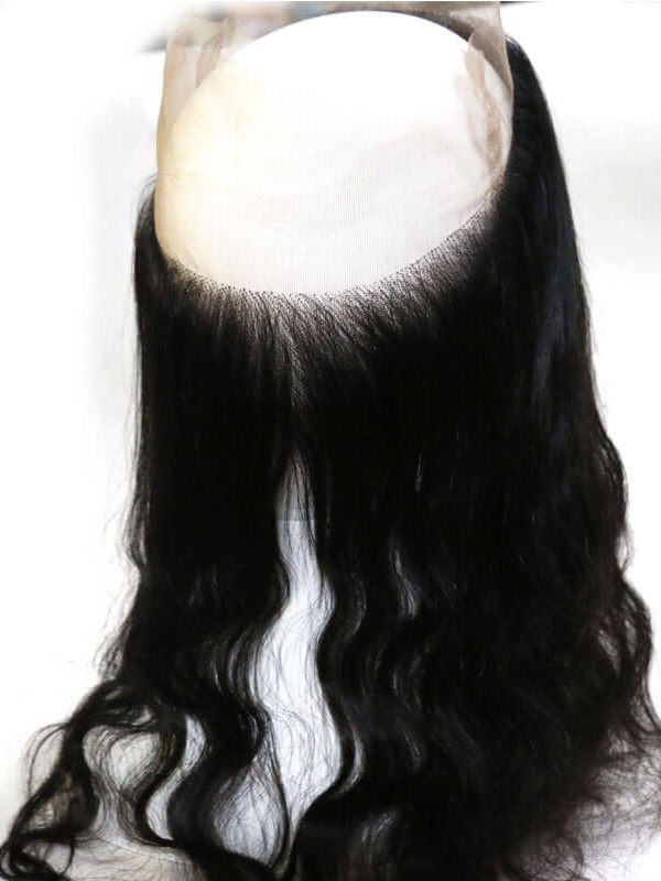 Capelli Vergini Dell'Onda Del Corpo 3 Fasci Con Chiusura Frontale In Pizzo 360 Tessuto Ondulato Dei Capelli Umani Di Nadula
