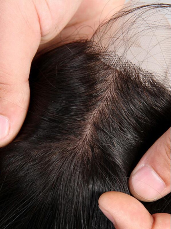Fasci Di Body Wave 3 Con Chiusura In Pizzo Capelli Peruviani Non Trattati