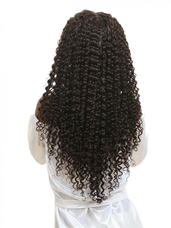 4 Pacchi Di Capelli Umani Brasiliani Acconciature Ad Onda Profonda Con Chiusura In Pizzo 4 * 4