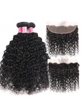 Onda Naturale 3 Pezzi Con Capelli Indiani Frontali In Pizzo 13 * 4