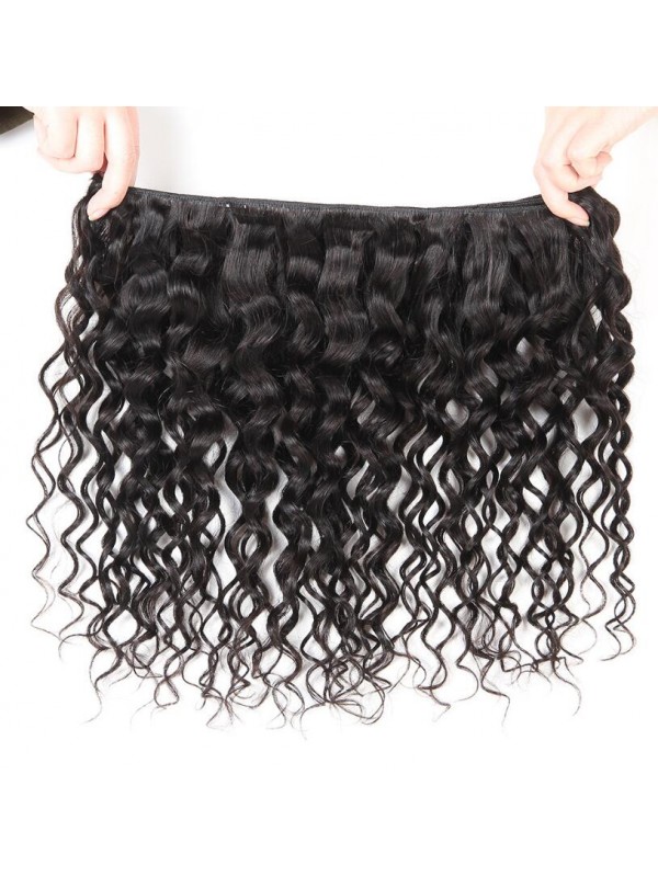 Onda Naturale 3 Pezzi Con Capelli Indiani Frontali In Pizzo 13 * 4