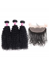 Pezzi Ricci Crespi Con Capelli Indiani Frontali In Pizzo 13 * 4