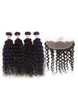Frontale Da 13X4 Pollici Con 4 Pezzi Di Capelli Peruviani Con Onda Naturale