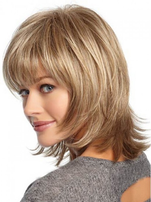 Parrucche Di Capelli Umani Di Remy Del Merletto Pieno Medio Liscio Biondo