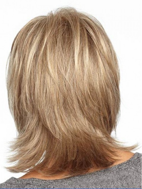 Parrucche Di Capelli Umani Di Remy Del Merletto Pieno Medio Liscio Biondo