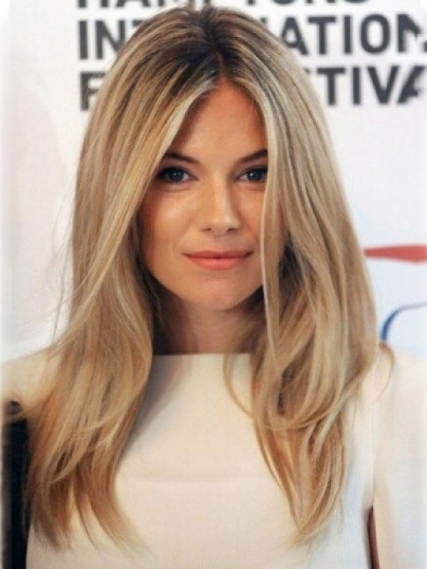 Parrucche Per Capelli Umani Remy Con Pizzo Dritto Sienna Miller 18 Pollici