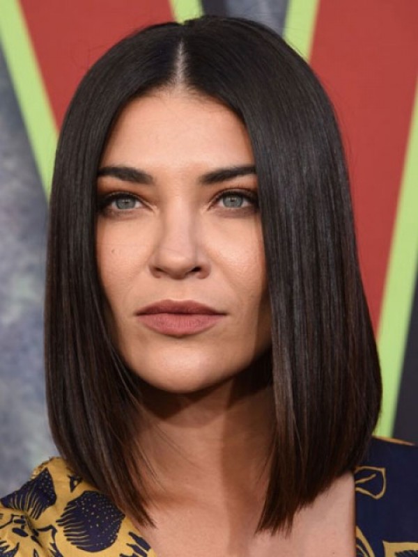 Jessica Szohr Parrucche Umane Frontali In Pizzo Diritte Con Riga Centrale 12 Pollici