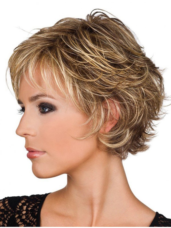 Parrucche Corte Ondulate