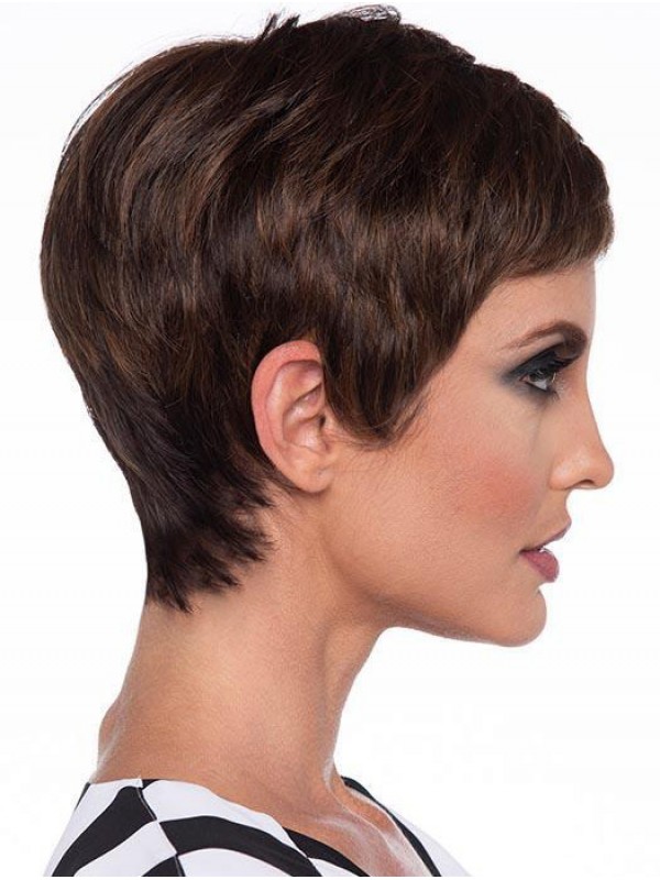 Parrucche Dritte Corte Pixie Cut