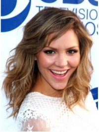 Parrucche Di Capelli Umani Di Remy Senza Cappuccio Bicolore Di Katharine Mcphee 16 Pollici