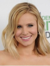 Parrucche Frontali In Pizzo Ondulato Medio Con Capelli Umani Di Kristen Bell Bionda 12 Pollici