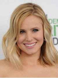 Parrucche Frontali In Pizzo Ondulato Medio Con Capelli Umani Di Kristen Bell Bionda 12 Pollici