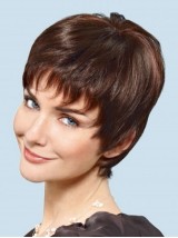 Parrucche Per Capelli Umani Senza Cappuccio Senza Cappuccio Senza Cappuccio Con Frangia Da 6 Pollici