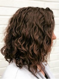 Parrucche Di Capelli Umani Di Remy Ricci Lunghi Senza Cappuccio Marroni 16 Pollici