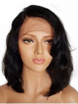 Capelli Umani Con Parrucche Ondulate Del Pizzo Dei Capelli Vergini Delle Donne 14 Pollici