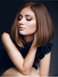 Parrucche Per Capelli Umani Remy Con Pizzo Frontale Corto In Pizzo Stile Bob Con Frangia Laterale 12 Pollici