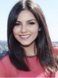 Parrucche Umane Monofilamento Lunghe Dritte Katharine Mcphee 16 Pollici