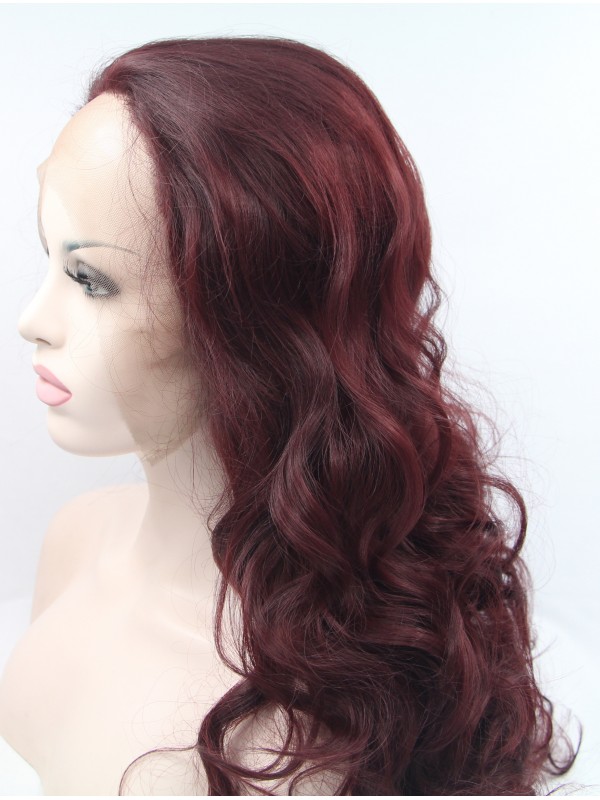 Parrucche Sintetiche Ricci Ramati Da 45,7 Cm Con Pizzo Frontale