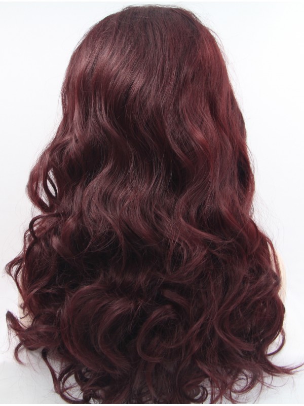 Parrucche Sintetiche Ricci Ramati Da 45,7 Cm Con Pizzo Frontale