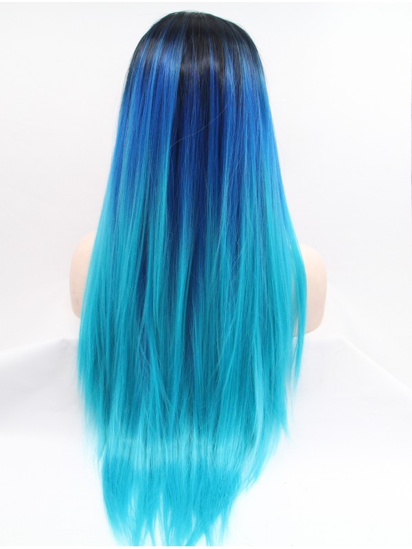 Parrucche Frontali In Pizzo Sintetico Ombre Da 28 "
