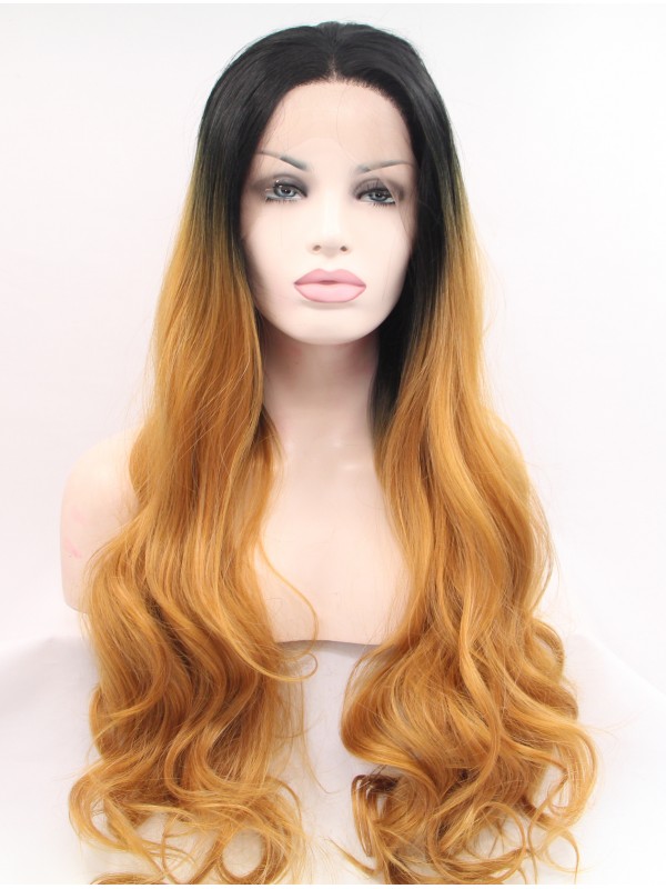 Parrucche Frontali In Pizzo Sintetico Ricci Da 28 "