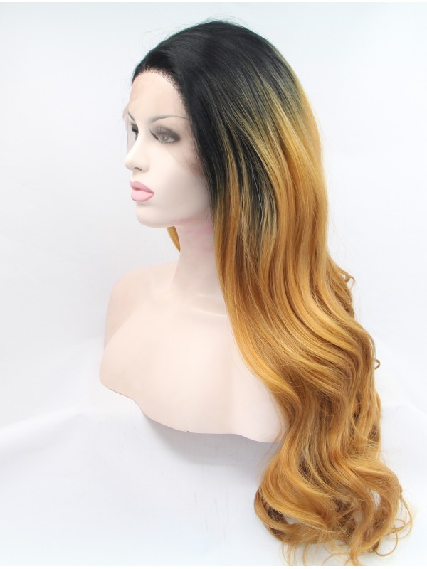 Parrucche Frontali In Pizzo Sintetico Ricci Da 28 "