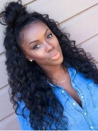 Capelli Umani Ricci Di Alta Qualità 7 Pezzi Clip Nelle Estensioni Dei Capelli