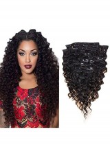 Clip Nelle Estensioni Dei Capelli Umani Clip Di Estensioni Dei Capelli Umani Ricci