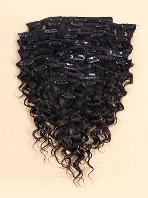 Clip Nelle Estensioni Dei Capelli Umani Clip Di Estensioni Dei Capelli Umani Ricci