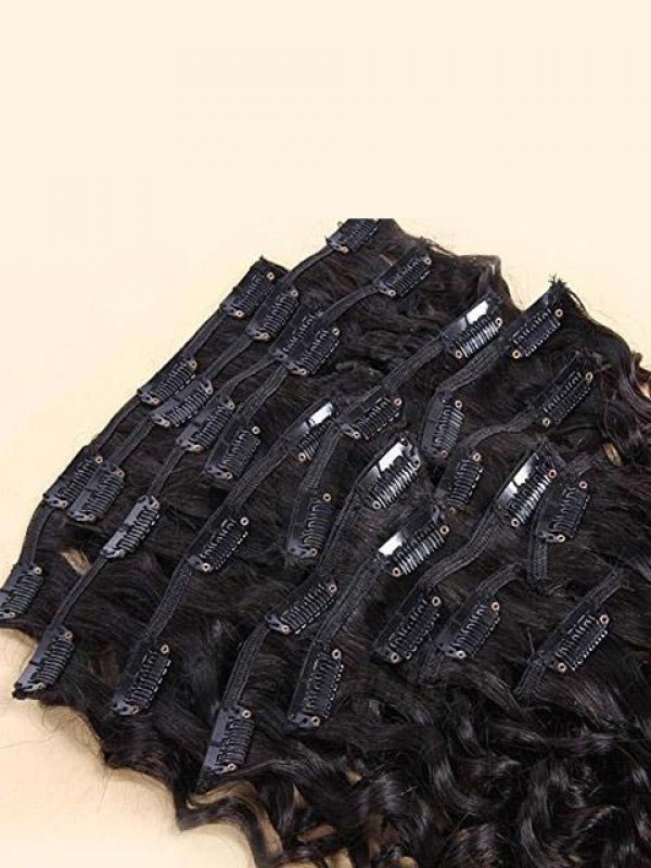 Clip Nelle Estensioni Dei Capelli Umani Clip Di Estensioni Dei Capelli Umani Ricci