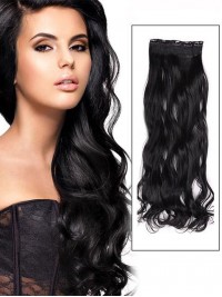 Estensione Dei Capelli Umani Dell'Onda Del Corpo Di Un Pezzo Istantaneo Jet Black