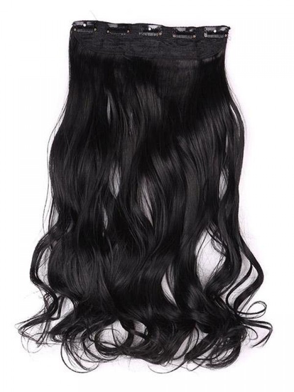 Estensione Dei Capelli Umani Dell'Onda Del Corpo Di Un Pezzo Istantaneo Jet Black