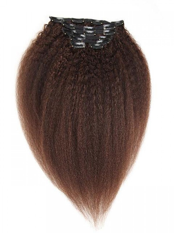 Clip Dritta Kinky Yaki Nelle Estensioni Dei Capelli Umani