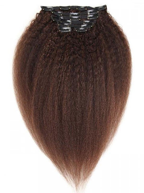 Clip Dritta Kinky Yaki Nelle Estensioni Dei Capelli Umani