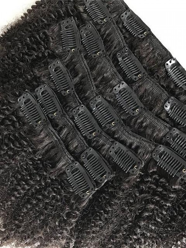 Clip Ricci Crespi Nelle Estensioni Dei Capelli Donna Capelli Umani Afro Crespi