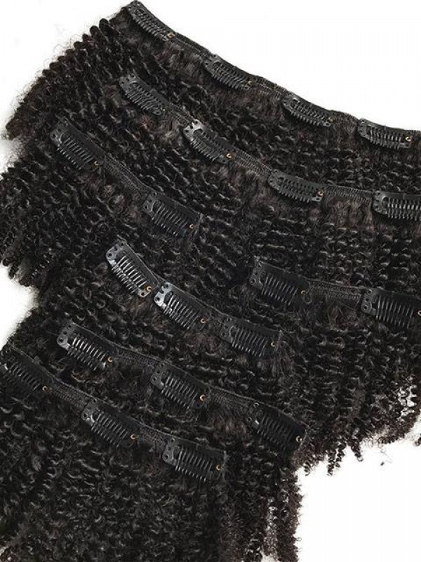 Clip Ricci Crespi Nelle Estensioni Dei Capelli Donna Capelli Umani Afro Crespi