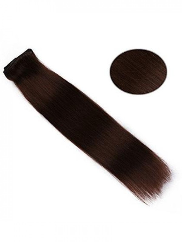 Clip Di Un Pezzo Di Capelli Umani Lunghi E Lisci Nelle Estensioni Dei Capelli