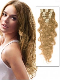 Remy Human Hair Wavy 7 Pezzi Clip Nelle Estensioni Dei Capelli